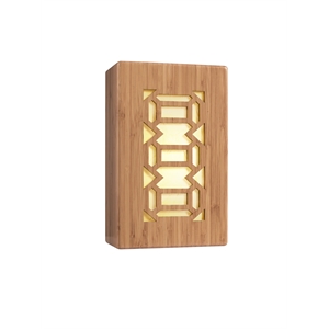 Woodbridge Lighting Light House Triune Bamboo Wall Sconce in Natural