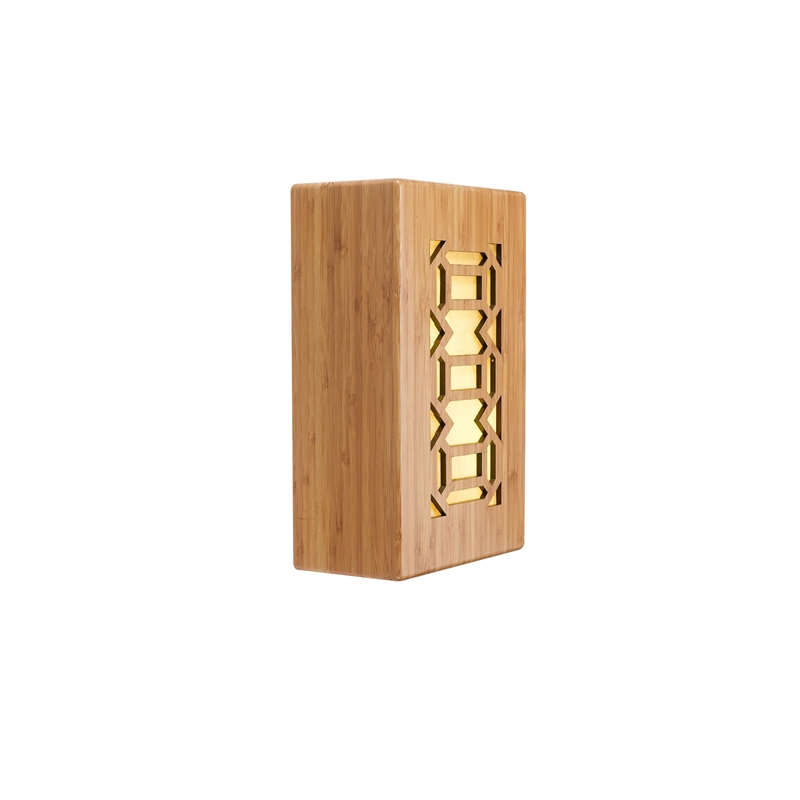 Woodbridge Lighting Light House Triune Bamboo Wall Sconce in Natural