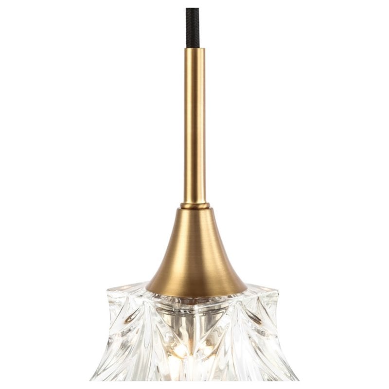 Woodbridge Lighting Christina Transitional Metal Pendants in Brass