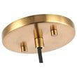 Woodbridge Lighting Christina Transitional Metal Pendants in Brass
