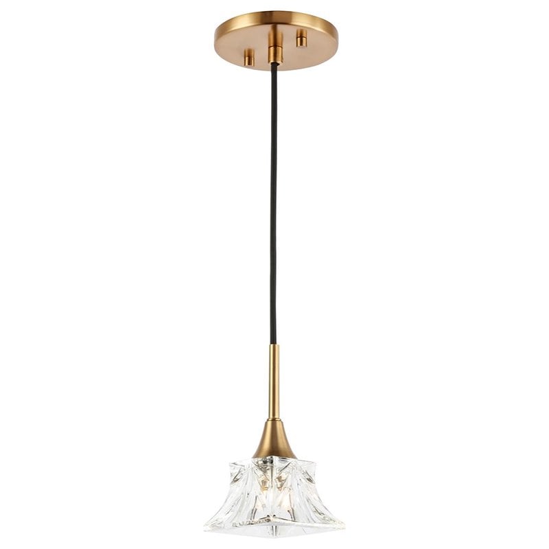 Woodbridge Lighting Christina Transitional Metal Pendants in Brass