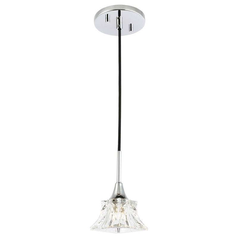 Woodbridge Lighting Christina Transitional Metal Pendants in Chrome