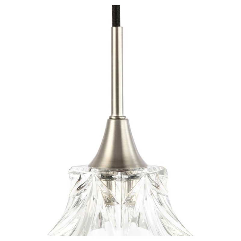 Woodbridge Lighting Christina Transitional Metal Pendants in Satin Nickel