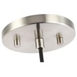Woodbridge Lighting Christina Transitional Metal Pendants in Satin Nickel