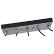 Woodbridge Lighting Candice Frosted Square Metal Linear Pendant in Chrome/Bronze