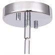 Woodbridge Lighting Candice 3-Light Swizzle Stick Glass Chandelier in Chrome