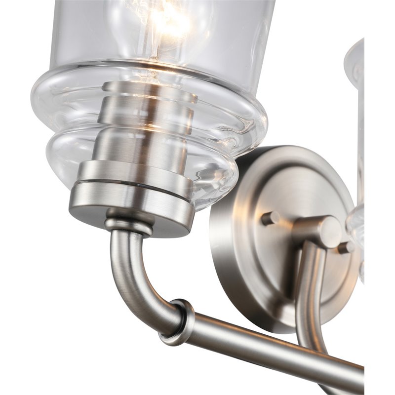 Woodbridge Lighting Elliot 19553 3-Light Metal Bath in Antique Nickel