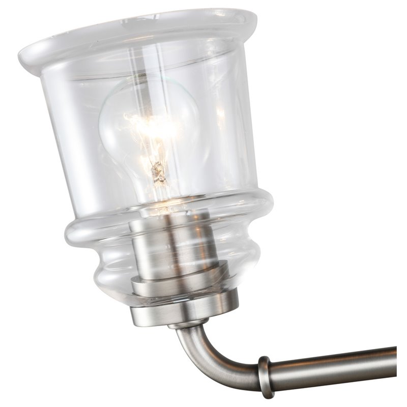 Woodbridge Lighting Elliot 19554 4-Light Metal Bath in Antique Nickel