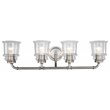 Woodbridge Lighting Elliot 19554 4-Light Metal Bath in Antique Nickel