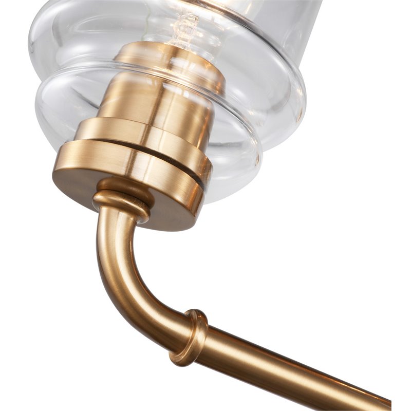 Woodbridge Lighting Elliot 19554 4-Light Transitional Metal Bath in Brass