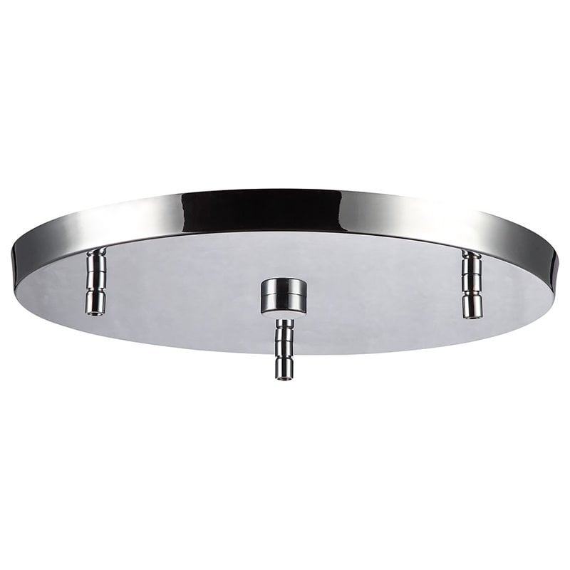 Woodbridge Lighting Elise 3-Light Opal Cylinder Glass Pendant in Chrome