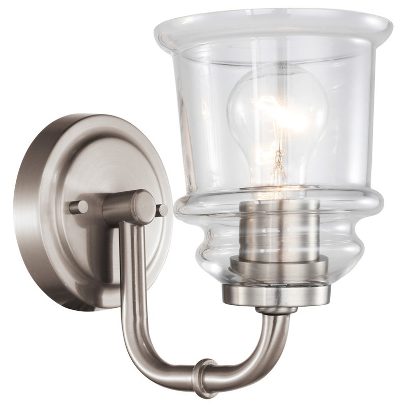 Woodbridge Lighting Elliot 19551 1 Light Metal Bath in Antique Nickel