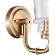 Woodbridge Lighting Elliot 19551 1-Light Transitional Metal Bath in Brass