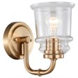 Woodbridge Lighting Elliot 19551 1-Light Transitional Metal Bath in Brass