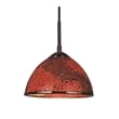 Woodbridge Lighting Alexis 3-Light Metal Pendant in Bronze/Red