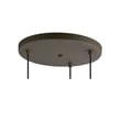 Woodbridge Lighting Alexis 3-Light Metal Pendant in Bronze/White