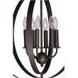 Woodbridge Lighting Camellia Round 6-Light Metal Pendant Chandelier in Bronze