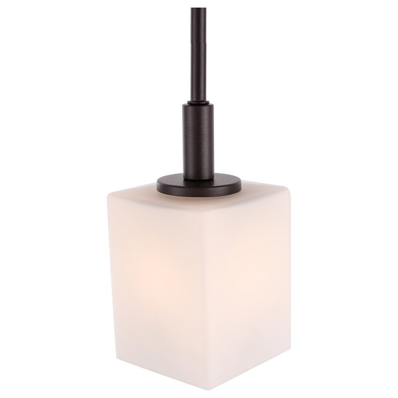 Woodbridge Lighting Langston 1-Light Metal Steel Mini Pendant in Bronze