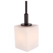 Woodbridge Lighting Langston 1-Light Metal Steel Mini Pendant in Bronze