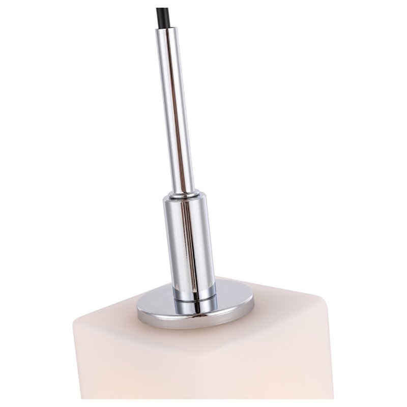 Woodbridge Lighting Langston 1-Light Metal Steel Mini Pendant in Chrome