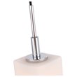 Woodbridge Lighting Langston 1-Light Metal Steel Mini Pendant in Chrome