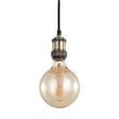 Woodbridge Lighting Fulton Metal Mini-Pendant with Vintage Bulb in Brass