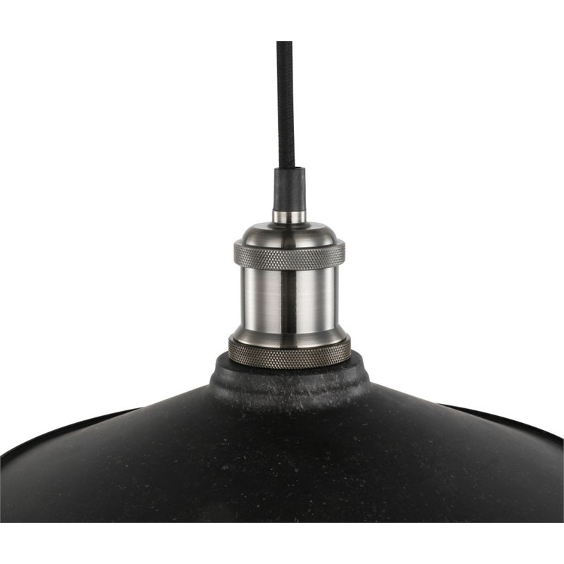 Woodbridge Lighting Fulton Metal Mini-Pendant w/ Vintage Bulb in Antique Nickel
