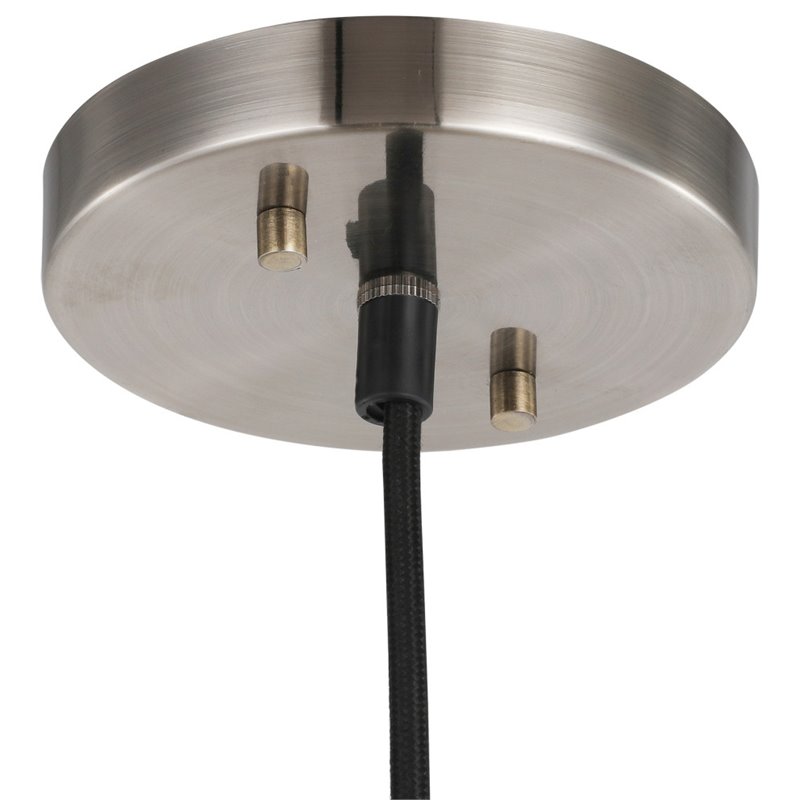 Woodbridge Lighting Fulton Metal Mini-Pendant w/ Vintage Bulb in Antique Nickel