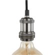 Woodbridge Lighting Fulton Metal Mini-Pendant with Vintage Bulb in Nickel