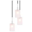 Woodbridge Lighting Elise 5-Light Glass Cluster Pendant in Chrome/Opal