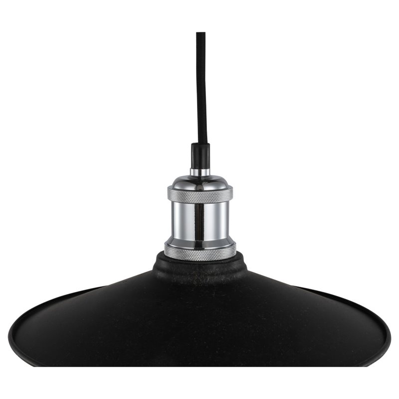 Woodbridge Lighting Fulton Metal Mini-Pendant with Vintage Bulb in Chrome