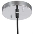 Woodbridge Lighting Fulton Metal Mini-Pendant with Vintage Bulb in Chrome