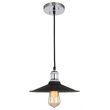 Woodbridge Lighting Fulton Metal Mini-Pendant with Vintage Bulb in Chrome
