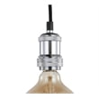 Woodbridge Lighting Fulton Metal Mini-Pendant with Vintage G125 Bulb in Chrome
