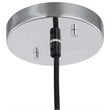 Woodbridge Lighting Fulton Wire Cage Metal Mini-Pendant in Chrome/Black