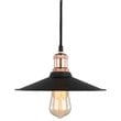 Woodbridge Lighting Fulton Metal Mini-Pendant with Vintage Bulb in Copper Bronze