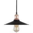Woodbridge Lighting Fulton Metal Mini-Pendant with Vintage Bulb in Copper Bronze
