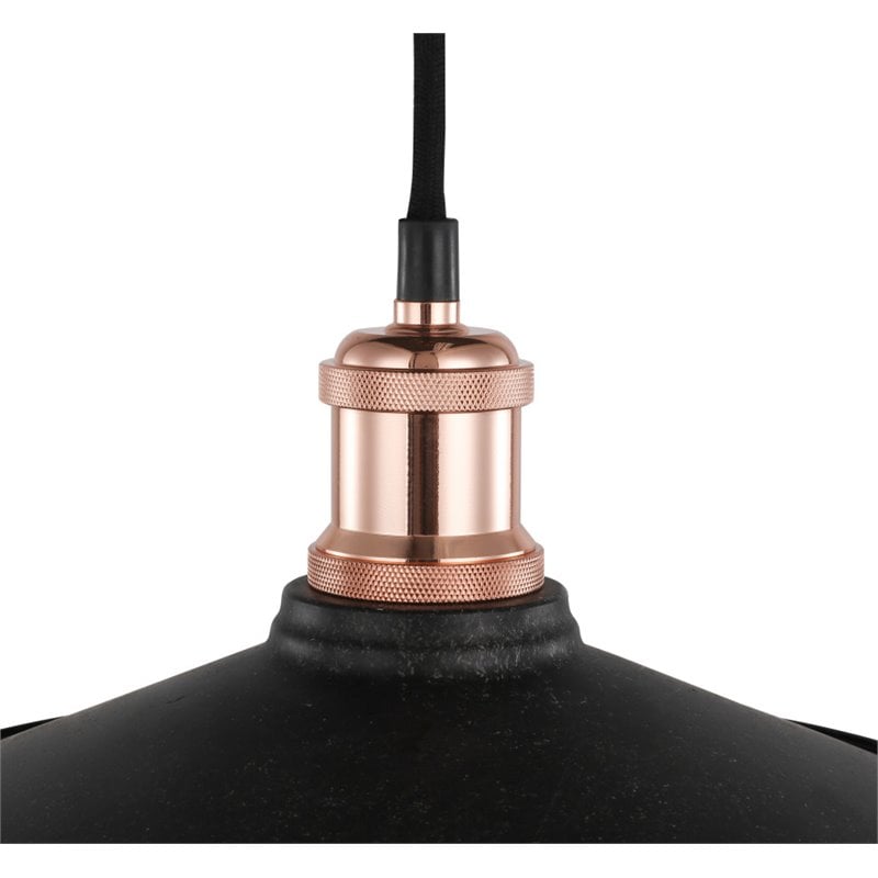 Woodbridge Lighting Fulton Metal Mini-Pendant with Vintage Bulb in Copper Bronze