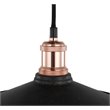 Woodbridge Lighting Fulton Metal Mini-Pendant with Vintage Bulb in Copper Bronze