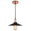 Woodbridge Lighting Fulton Metal Mini-Pendant with Vintage Bulb in Copper Bronze