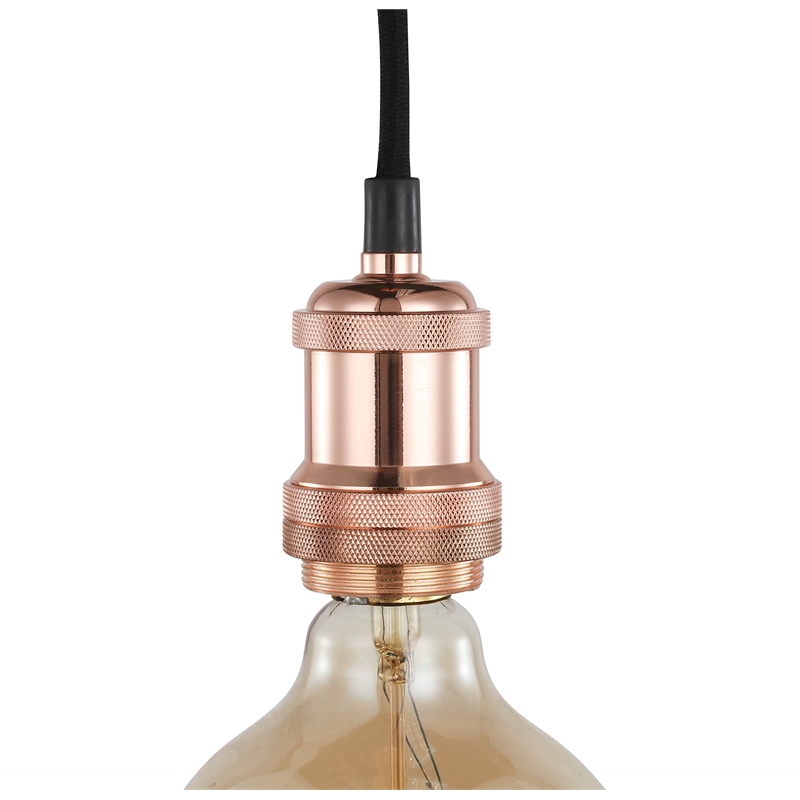 Woodbridge Lighting Fulton Metal Mini-Pendant w/ Vintage G125 Bulb in Bronze