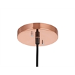 Woodbridge Lighting Fulton Metal Mini-Pendant w/ Vintage G125 Bulb in Bronze
