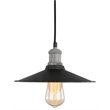 Woodbridge Lighting Fulton Metal Mini-Pendant with Vintage Bulb in Gray