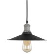 Woodbridge Lighting Fulton Metal Mini-Pendant with Vintage Bulb in Gray
