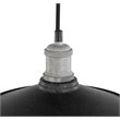 Woodbridge Lighting Fulton Metal Mini-Pendant with Vintage Bulb in Gray
