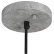 Woodbridge Lighting Fulton Metal Mini-Pendant with Vintage Bulb in Gray