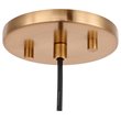 Woodbridge Lighting Elise 1-Light Mercury Glass & Steel Mini Pendant in Brass