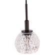 Woodbridge Lighting Elise 1-Light Mercury Glass & Steel Mini Pendant in Bronze