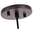Woodbridge Lighting Elise 1-Light Mercury Glass & Steel Mini Pendant in Bronze