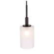 Woodbridge Lighting Elise 1-Light Opal Glass & Steel Mini Pendant in Bronze